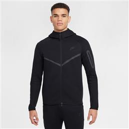 M NK TCH FLC FZ WR HOODIE HV0949-010 ΜΑΥΡΟ NIKE