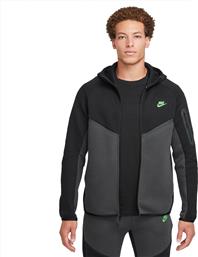 M NK TCH FLC FZ WR HOODIE HV0949-015 ΜΑΥΡΟ NIKE