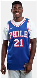 NBA DRI-FIT JOEL EMBIID PHILADELPHIA 76ERS 2023/24 ICON EDITION ΜΠΑΣΚΕΤΙΚΗ ΦΑΝΕΛΑ (9000177579-76015) NIKE