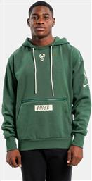 NBA MILWAUKEE BUCKS COURTSIDE FLEECE ΑΝΔΡΙΚΗ ΜΠΛΟΥΖΑ ΜΕ ΚΟΥΚΟΥΛΑ (9000110421-16333) NIKE