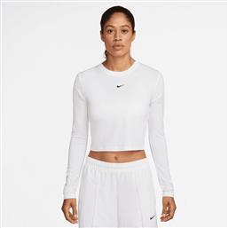 SPORSTWEAR CHILL KNIT ΓΥΝΑΙΚΕΙΑ CROPPED ΜΠΛΟΥΖΑ ΜΕ ΜΑΚΡΥ ΜΑΝΙΚΙ (9000232178-14085) NIKE