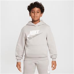 SPORTSWEAR CLUB FLEECE ΠΑΙΔΙΚΗ ΜΠΛΟΥΖΑ ΜΕ ΚΟΥΚΟΥΛΑ (9000206867-53826) NIKE