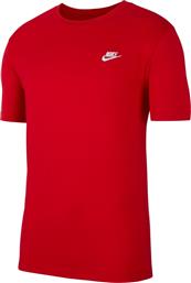 SPORTSWEAR CLUB MEN'S T-SHIRT AR4997-657 ΚΟΚΚΙΝΟ NIKE