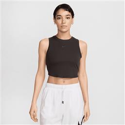 SPORTSWEAR ESSENTIAL RIB CROP ΓΥΝΑΙΚΕΙΟ ΑΜΑΝΙΚΟ T-SHIRT (9000207243-54847) NIKE