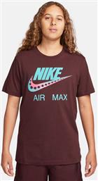 U NSW TEE AM DAY FUTURA FQ3754-227 ΜΠΟΡΝΤΟ NIKE