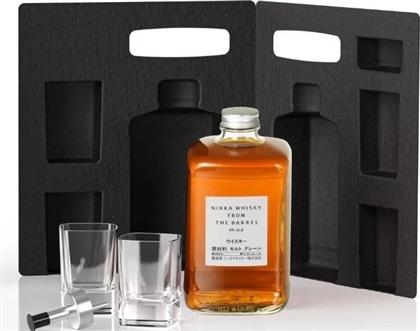 ΟΥΙΣΚΙ FROM THE BARREL 500 ML SILHOUETTE GIFT BOX + 2 ΠΟΤΗΡΙΑ NIKKA