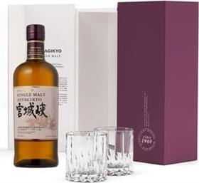 ΟΥΙΣΚΙ MIYAGIKYO SINGLE MALT 700 ML GIFT BOX + 2 RIEDEL GLASSES NIKKA