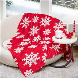 ΧΡΙΣΤΟΥΓΕΝΝΙΑΤΙΚΗ ΚΟΥΒΕΡΤΑ ΚΑΝΑΠΕ FLEECE (130X170) SNOWTIME NIMA