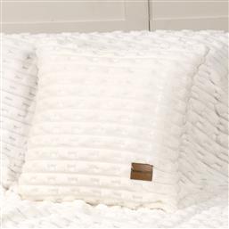 ΔΙΑΚΟΣΜΗΤΙΚΗ ΜΑΞΙΛΑΡΟΘΗΚΗ FLEECE (45X45) SAVARA IVORY NIMA