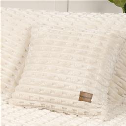 ΔΙΑΚΟΣΜΗΤΙΚΗ ΜΑΞΙΛΑΡΟΘΗΚΗ FLEECE (45X45) SAVARA L.BEIGE NIMA