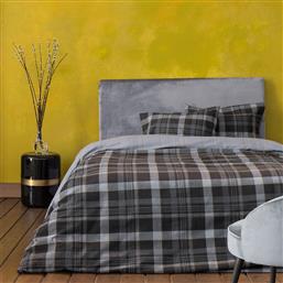 ΦΑΝΕΛΕΝΙΑ ΣΕΝΤΟΝΙΑ KING SIZE (ΣΕΤ) BED LINEN NOIT DARK GREY NIMA