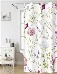 ΚΟΥΡΤΙΝΑ ΜΠΑΝΙΟΥ (180X200) ΜΕ ΤΡΟΥΚΣ ROSELLE NIMA