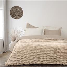 ΚΟΥΒΕΡΤΑ FLEECE ΥΠΕΡΔΙΠΛΗ 220X240 MOSSY BEIGE (220X240) NIMA