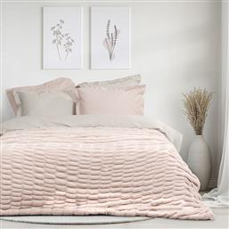 ΚΟΥΒΕΡΤΑ FLEECE ΥΠΕΡΔΙΠΛΗ 220X240 MOSSY LIGHT PINK (220X240) NIMA