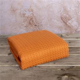 ΚΟΥΒΕΡΤΑ ΠΙΚΕ ΜΟΝΗ (160X240) BED LINEN HABIT DEEP ORANGE NIMA