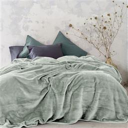 ΚΟΥΒΕΡΤΑ ΒΕΛΟΥΤΕ KING SIZE (240X260) COPERTA SAGE GREEN NIMA