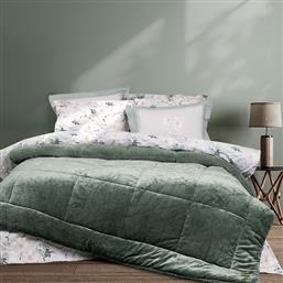 ΚΟΥΒΕΡΤΟΠΑΠΛΩΜΑ ΥΠΕΡΔΙΠΛΟ 220X240 CIRA DARK GREEN (220X240) NIMA