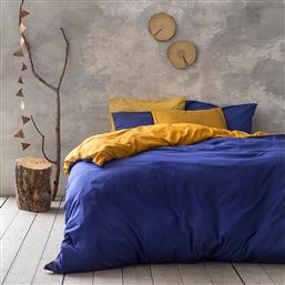 ΠΑΠΛΩΜΑΤΟΘΗΚΗ ΥΠΕΡΔΙΠΛΗ (ΣΕΤ) 220X240 ABALONE BLUE / MUSTARD BEIGE (220X240) NIMA από το AITHRIO