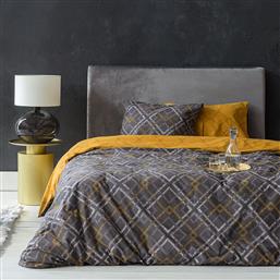 ΠΑΠΛΩΜΑΤΟΘΗΚΗ KING SIZE (ΣΕΤ 240X260) 2 ΟΨΕΩΝ BED LINEN NOBEL DARK GREY NIMA