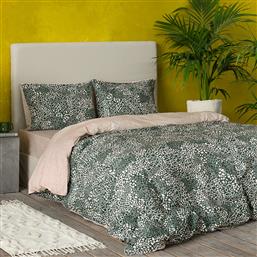 ΣΕΝΤΟΝΙΑ ΥΠΕΡΔΙΠΛΑ (ΣΕΤ 220X260) BED LINEN MAMBA JUNGLE GREEN NIMA