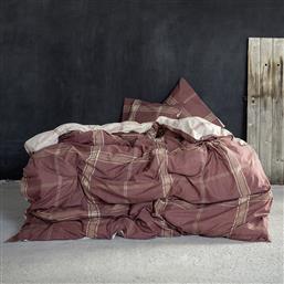 ΣΕΝΤΟΝΙΑ ΜΟΝΑ (ΣΕΤ) 100X200+32 APPAREL TERRACOTTA ΜΕ ΛΑΣΤΙΧΟ (100X200+32) NIMA