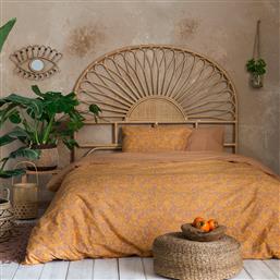 ΣΕΝΤΟΝΙΑ ΜΟΝΑ (ΣΕΤ) BED LINEN SALMA DEEP ORANGE ΜΕ ΛΑΣΤΙΧΟ 100X200+32 ΜΕ ΛΑΣΤΙΧΟ 100X200+32 NIMA