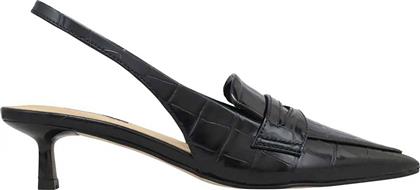 ΓΥΝΑΙΚΕΙΕΣ ΓΟΒΕΣ CROCO SLINGBACKS - CHARLOT3 01 ΜΑΥΡΟ NINE WEST