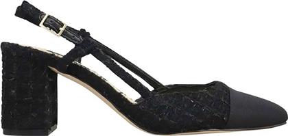 ΓΥΝΑΙΚΕΙΕΣ ΓΟΒΕΣ TWEED SLINGBACKS ''UNDA'' - UNDA2 08 ΜΑΥΡΟ NINE WEST