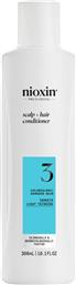 SCALP & HAIR CONDITIONER SYSTEM 3 ΜΑΛΑΚΤΙΚΗ ΚΡΕΜΑ ΓΙΑ ΒΑΜΜΕΝΑ ΜΑΛΛΙΑ ΜΕ ΕΛΑΦΡΙΑ ΑΡΑΙΩΣΗ 300ML NIOXIN από το PHARM24