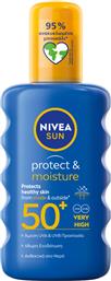 ΑΝΤΙΗΛΙΑΚΟ SPRAY PROTECT & MOISTURE SPF 50+ SUN (200 ML) NIVEA από το e-FRESH