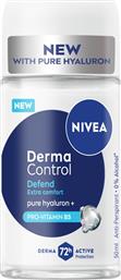 DERMA CONTROL DEFEND ROLL-ON DEODORANT ΓΥΝΑΙΚΕΙΟ ΑΝΤΙΙΔΡΩΤΙΚΟ ΠΟΥ ΠΡΟΣΤΑΤΕΥΕΙ ΤΗΝ ΕΠΙΔΕΡΜΙΔΑ ΑΠΟ ΕΡΕΘΙΣΜΟΥΣ ΣΕ ΜΟΡΦΗ ROLL-ON 50ML NIVEA