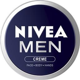 MEN CREME ΑΝΔΡΙΚΗ ΕΝΥΔΑΤΙΚΗ ΚΡΕΜΑ ΠΟΥ ΦΡΟΝΤΙΖΕΙ ΣΕ ΒΑΘΟΣ ΤΗΝ ΕΠΙΔΕΡΜΙΔΑ & ΕΙΝΑΙ ΚΑΤΑΛΛΗΛΗ ΓΙΑ ΠΡΟΣΩΠΟ - ΣΩΜΑ - ΧΕΡΙΑ 75ML NIVEA