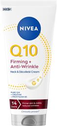 Q10 FIRMING & ANTI-WRINKLE NECK & DECOLLETE CREAM ΕΝΥΔΑΤΙΚΗ ΚΡΕΜΑ ΓΙΑ ΠΡΟΣΩΠΟ & ΝΤΕΚΟΛΤΕ ΠΟΥ ΠΡΟΣΦΕΡΕΙ ΕΝΥΔΑΤΩΣΗ ΓΙΑ 72 ΩΡΕΣ 200ML NIVEA