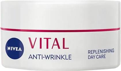 VITAL ANTI-WRINKLE REPLENISHING DAY CREAM ΑΝΤΙΡΥΤΙΔΙΚΗ ΚΡΕΜΑ ΗΜΕΡΑΣ ΓΙΑ ΩΡΙΜΗ ΕΠΙΔΕΡΜΙΔΑ ΜΕ ΑΣΒΕΣΤΙΟ & ΕΚΧΥΛΙΣΜΑ ΜΑΡΓΑΡΙΤΑΡΙΟΥ 50ML NIVEA