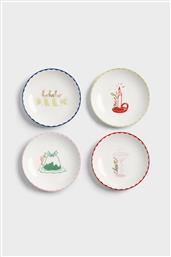 ΧΡΙΣΤΟΥΓΕΝΝΙΑΤΙΚΟ ΣΕΤ ΠΟΡΣΕΛΑΝΙΝΑ ΠΙΑΤΑ (4 ΤΕΜΑΧΙΑ) - 2840-04 &K AMSTERDAM