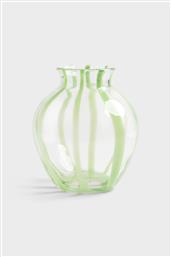 ΓΥΑΛΙΝΟ ΒΛΑΖΟ ΜΕ ΔΙΑΚΟΣΜΗΤΙΚΕΣ ΓΡΑΜΜΕΣ ''YOGU'' - 2905-04 &K AMSTERDAM