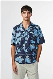 ΑΝΔΡΙΚΟ ΠΟΥΚΑΜΙΣΟ ΜΕ ALL-OVER FLORAL PRINT ΚΑΙ ΤΣΕΠΗ ΜΠΡΟΣΤΑ ''JULIO 5656'' - 2425656599 ΜΠΛΕ ΣΚΟΥΡΟ NN 07