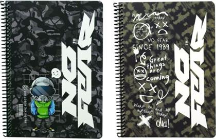 ROBOT-DOODLES ΤΕΤΡΑΔΙΟ 17X25 ΣΠΙΡΑΛ 2 ΘΕΜΑΤΩΝ 70 ΦΥΛΛΩΝ-2 ΣΧΕΔΙΑ-1ΤΜΧ (348-43402) NO FEAR