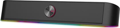 AIRGLOW SOUNDBAR RGB 6W 2.0 - ΜΑΥΡΟ NOD
