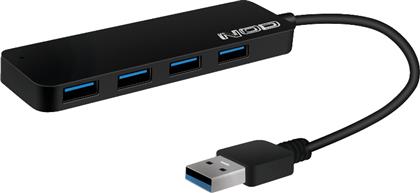 USB HUB USB 3.0 TYPE-A METAL 4 PORTS ΜΑΥΡΟ NOD