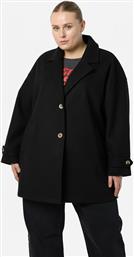 OVERSIZED ΠΑΛΤΟ ΜΕ ΜΕΙΓΜΑ ΜΑΛΛΙΟΥ PLUS SIZE - ΜΑΥΡΟ NOISY MAY