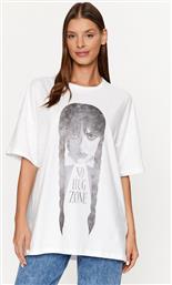 T-SHIRT CURLY 27029688 ΛΕΥΚΟ OVERSIZE NOISY MAY