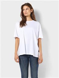 T-SHIRT IDA 27023845 ΛΕΥΚΟ LOOSE FIT NOISY MAY