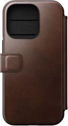 LEATHER MAGSAFE FOLIO BROWN FOR IPHONE 14 PRO NOMAD από το e-SHOP