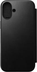 MODERN LEATHER FOLIO BLACK FOR IPHONE 16 PLUS NOMAD