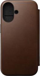 MODERN LEATHER FOLIO BROWN FOR IPHONE 16 NOMAD