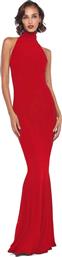 ΓΥΝΑΙΚΕΙΟ MAXI ΦΟΡΕΜΑ ΜΕ HALTER ΛΑΙΜΟΚΟΨΗ - KK2253PLB14946 ΚΟΚΚΙΝΟ NORMA KAMALI
