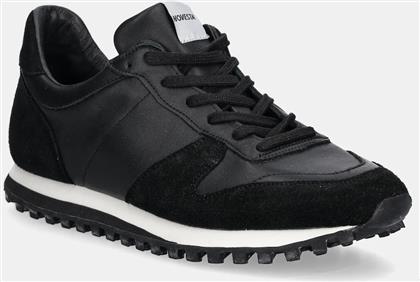 ΔΕΡΜΑΤΙΝΑ ΑΘΛΗΤΙΚΑ ΠΑΠΟΥΤΣΙΑ MARATHON LEATHER ΧΡΩΜΑ: ΜΑΥΡΟ, N859003.01Y13Y615 NOVESTA