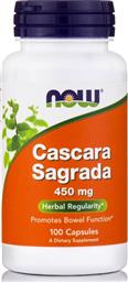 FOODS CASCARA SAGRADA 450MG ΓΙΑ ΤΗΝ ΕΝΙΣΧΥΣΗ ΤΗΣ ΠΕΡΙΣΤΑΛΤΙΚΟΤΗΤΑΣ ΤΟΥ ΠΑΧΕΟΣ ΕΝΤΕΡΟΥ 100CAPS NOW