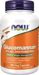 FOODS GLUCOMANNAN 575MG ΣΥΜΠΛΗΡΩΜΑ ΔΙΑΤΡΟΦΗΣ ΓΛΥΚΟΜΑΝΝΑΝΗΣ ΦΥΤΙΚΗΣ ΠΡΟΕΛΕΥΣΗΣ ΓΙΑ ΜΕΙΩΣΗ ΤΗΣ ΟΡΕΞΗΣ, ΑΙΣΘΗΣΗ ΚΟΡΕΣΜΟΥ & ΣΩΣΤΗ ΔΙΑΧΕΙΡΙΣΗ ΒΑΡΟΥΣ 180 VEG.CAPS NOW